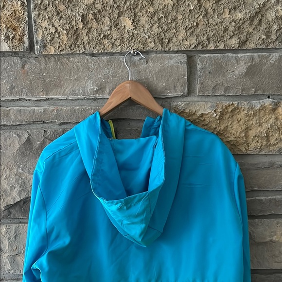 Blackjack Neon Blue, Yellow & Pink Pullover Zip Windbreaker Size Large - Picture 12 of 13